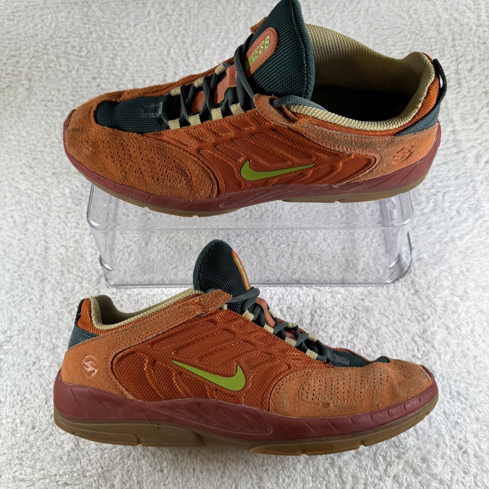 SB Vertebrea Dark Russet & Dessert Orange Sneakers Size 10 Skateboard Shoe